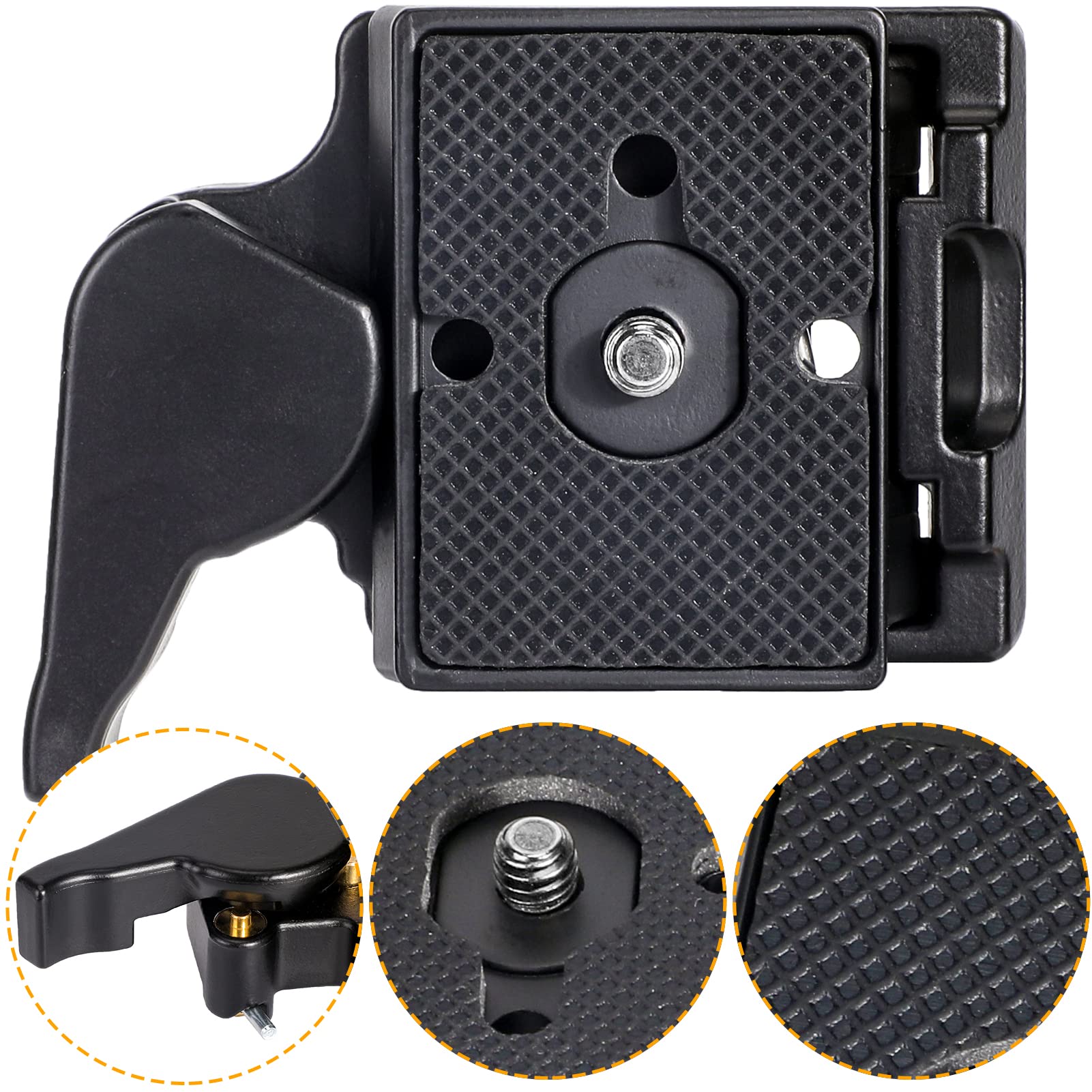 Amazon | Konsait Black Camera 323 Quick Release Plate with